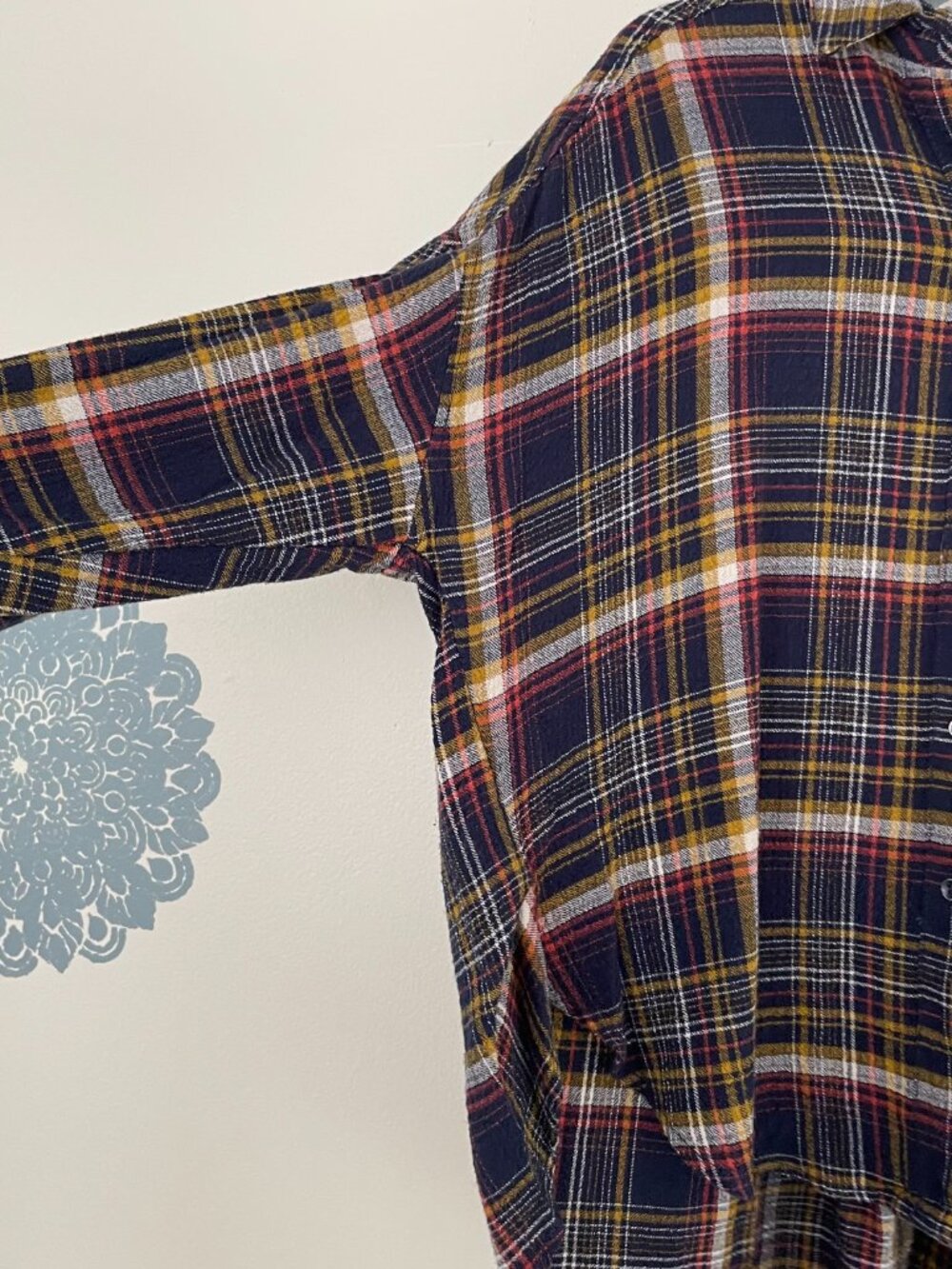 Free People We The Free Hidden Valley Plaid Button Down Shirt Size XS - Picture 5 of 6